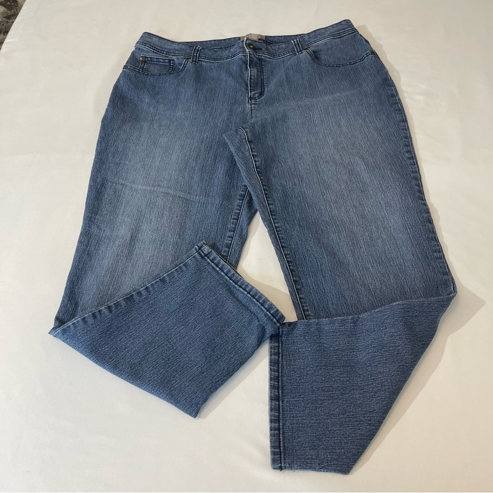 CHICOS ANKLE WOMENS JEANS, SZ 2.5 (14), VERY GOOD CONDITION, PREOWNED